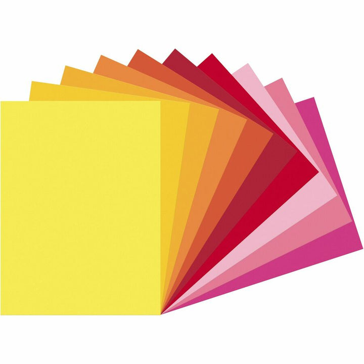 Image of Tru-Ray 102947 Construction Paper, Project, Bulletin Board, 12" W x 9" Length, Warm Assorted, Paper, 50 / Pack