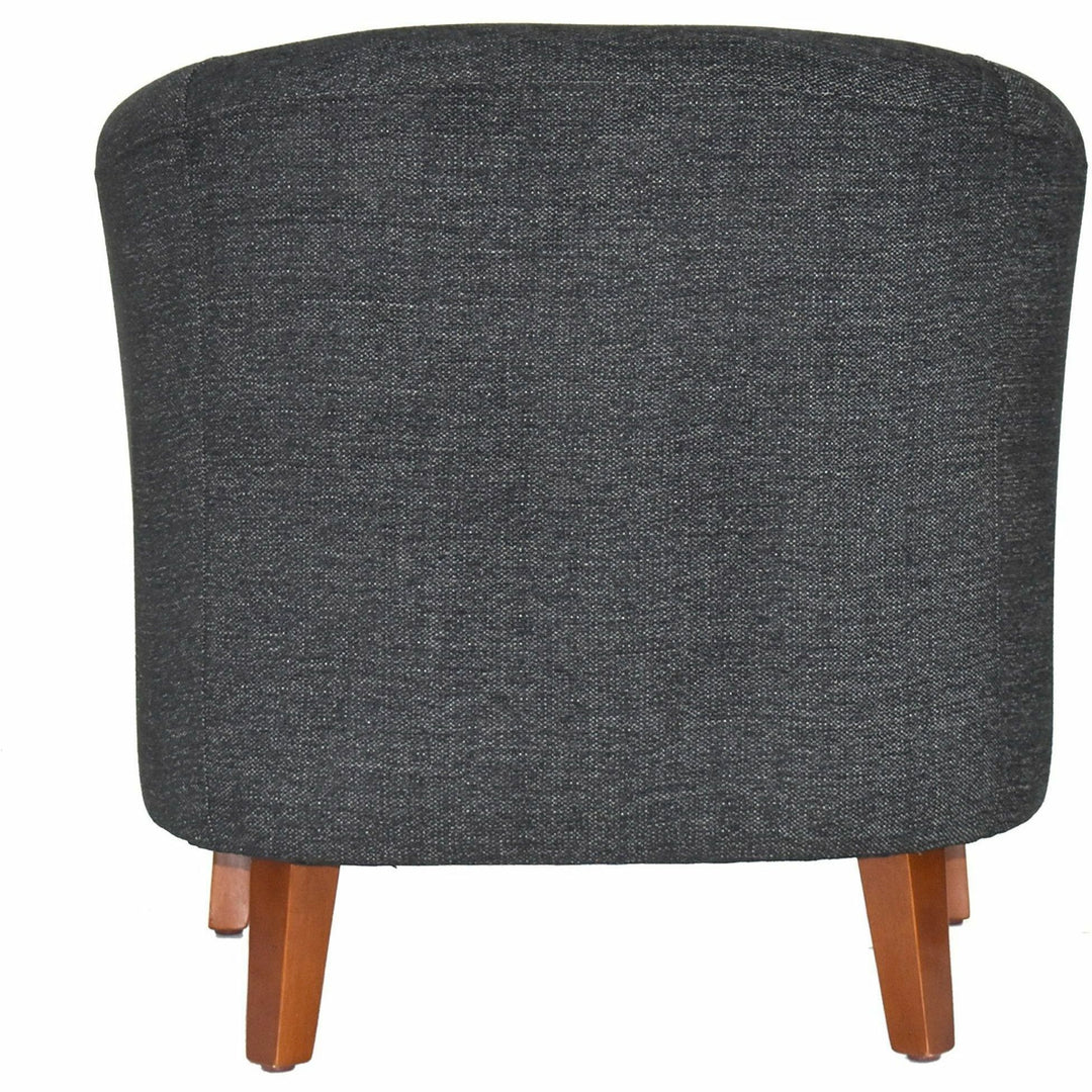 Image of Lorell Chair, Barrel Shape, 31-1/2"x28-3/4"x30-3/4", Black