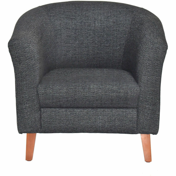 Image of Lorell Chair, Barrel Shape, 31-1/2"x28-3/4"x30-3/4", Black