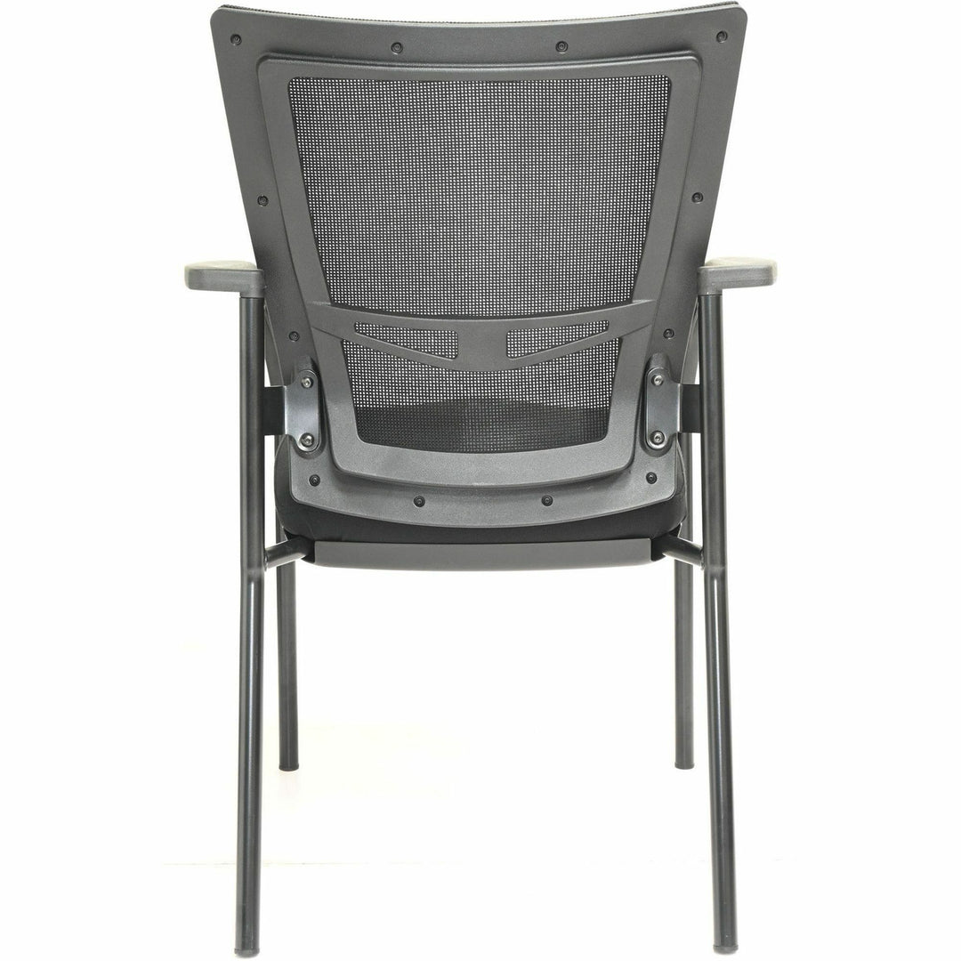 Image of Lorell Guest Mesh Chair, 25"x20"x32", Black/Gray