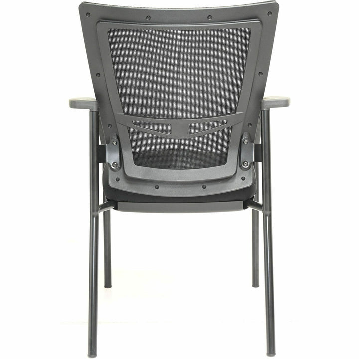 Image of Lorell Guest Mesh Chair, 25"x20"x32", Black/Gray