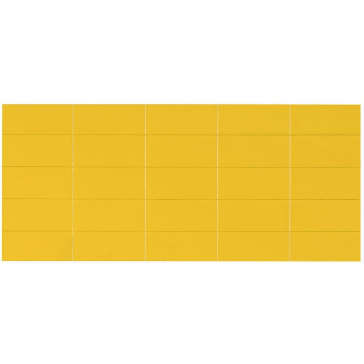Image of Bi-silque Magnetic Dry Erase Strips, 7/8"x2", 25/BG, Yellow