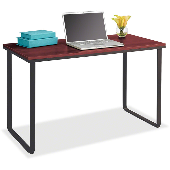 Image of Safco® Steel Workstation, 47-1/4"x24"x28-3/4", Cherry/Black