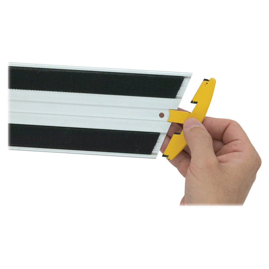 Image of Rubbermaid Commercial HYGEN Q560 Quick Connect Wet/Dry Frame, Lightweight, Yellow, Aluminum, 1 Each