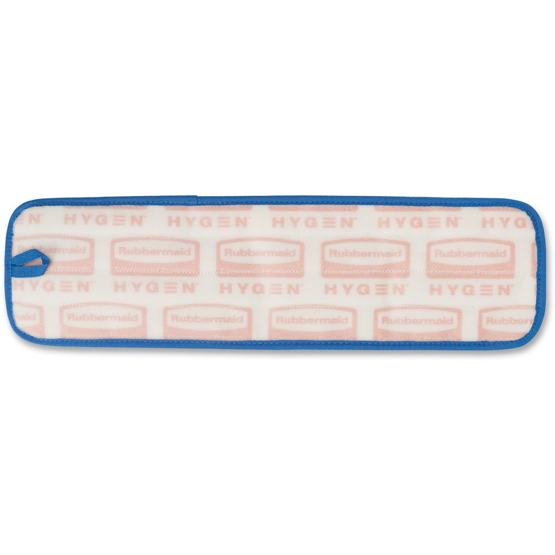 Image of Rubbermaid Commercial Q410 Hygen 18" Microfiber Wet Pad, 5.2" W x 18" Length, Durable, MicroFiber, Blue, 1 Each