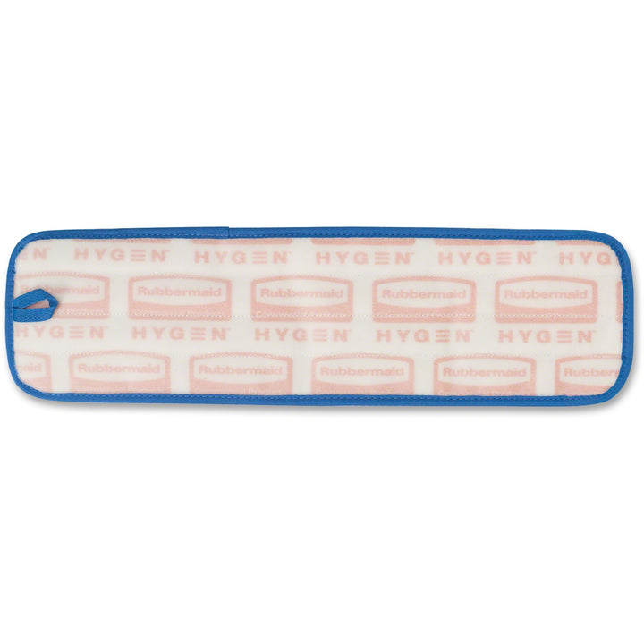 Image of Rubbermaid Commercial Q410 Hygen 18" Microfiber Wet Pad, 5.2" W x 18" Length, Durable, MicroFiber, Blue, 1 Each