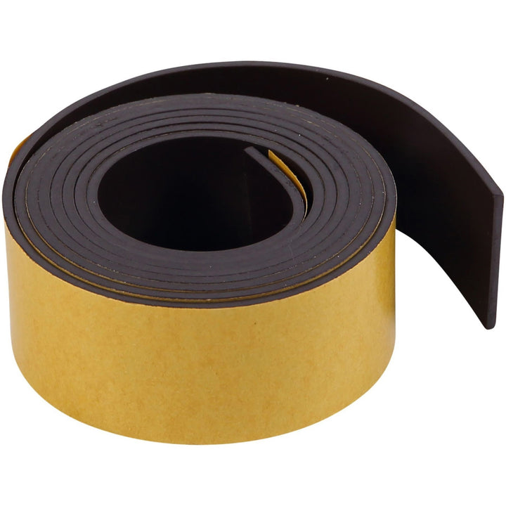 Image of Bi-silque Magnetic Adhesive Roll, 1"x4', Black