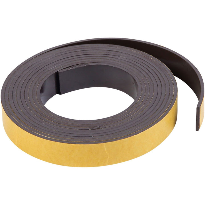 Image of Bi-silque Magnetic Adhesive Roll, 1/2"x7', Black