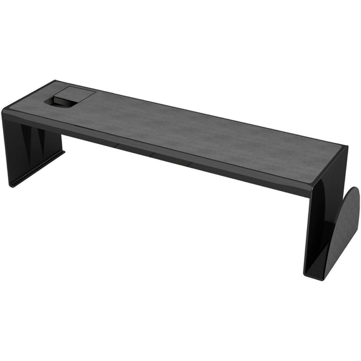 Image of deflecto® Heavy-Duty Desk Shelf, 6.75"x7"x25.63", Black