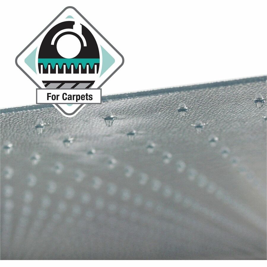 Image of Floortex® Cleartex Ultimat XXL Polycarb Square Office Mat for Carpets, 60" w x 79" l, Clear