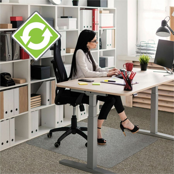 Image of Floortex® Eco-friendly Chairmat, Rectangle, 30"x48", Clear