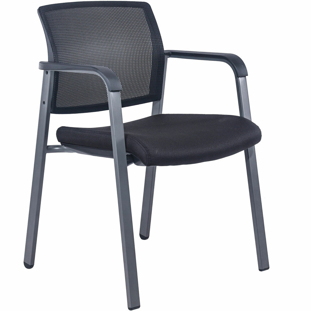 Image of Lorell Guest Chair, 22-7/8"x22-5/8"x32-1/8", Mesh/Black
