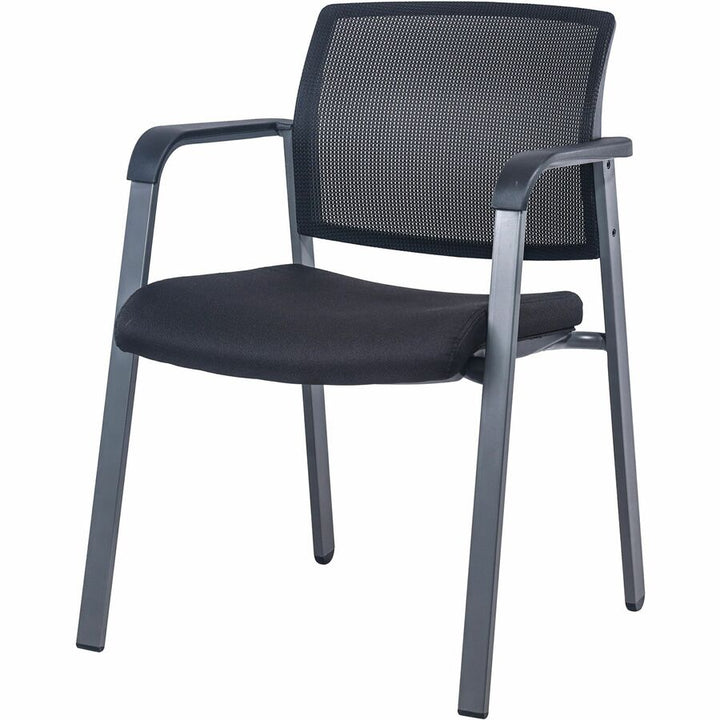 Image of Lorell Guest Chair, 22-7/8"x22-5/8"x32-1/8", Mesh/Black