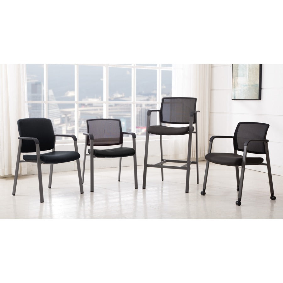 Image of Lorell Guest Chair, 22-7/8"x22-5/8"x32-1/8", Mesh/Black