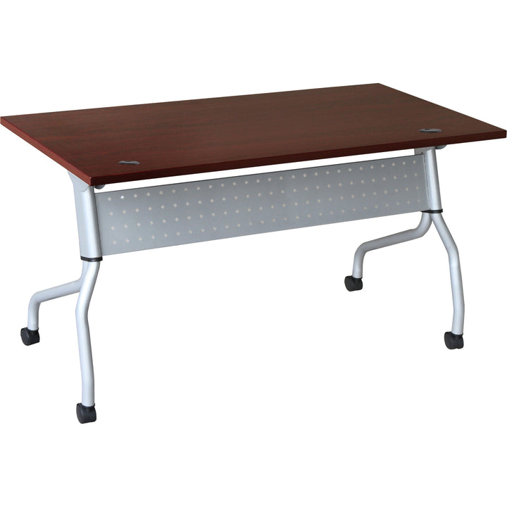 Image of Lorell Training Table, 60"x23-3/5"x29-1/2", Mahogany/SR