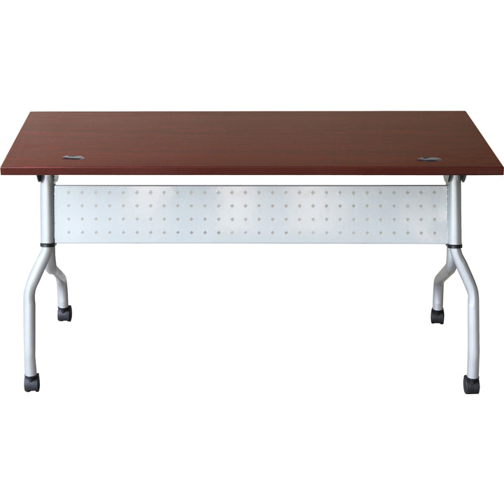 Image of Lorell Training Table, 60"x23-3/5"x29-1/2", Mahogany/SR