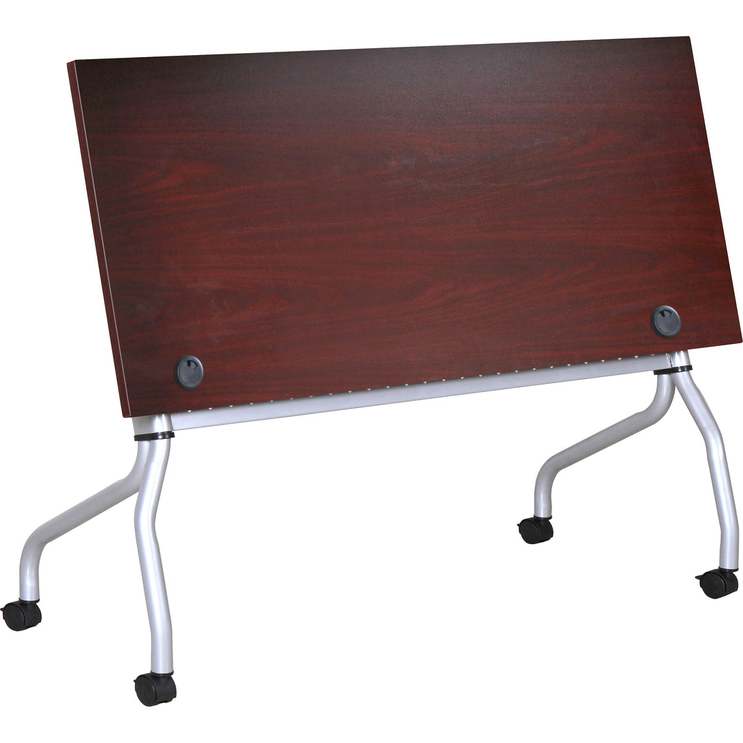 Image of Lorell Training Table, 60"x23-3/5"x29-1/2", Mahogany/SR