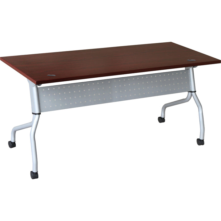 Image of Lorell Training Table, 72"x23-3/5"x29-1/2", Mahogany/SR
