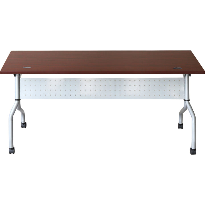Image of Lorell Training Table, 72"x23-3/5"x29-1/2", Mahogany/SR