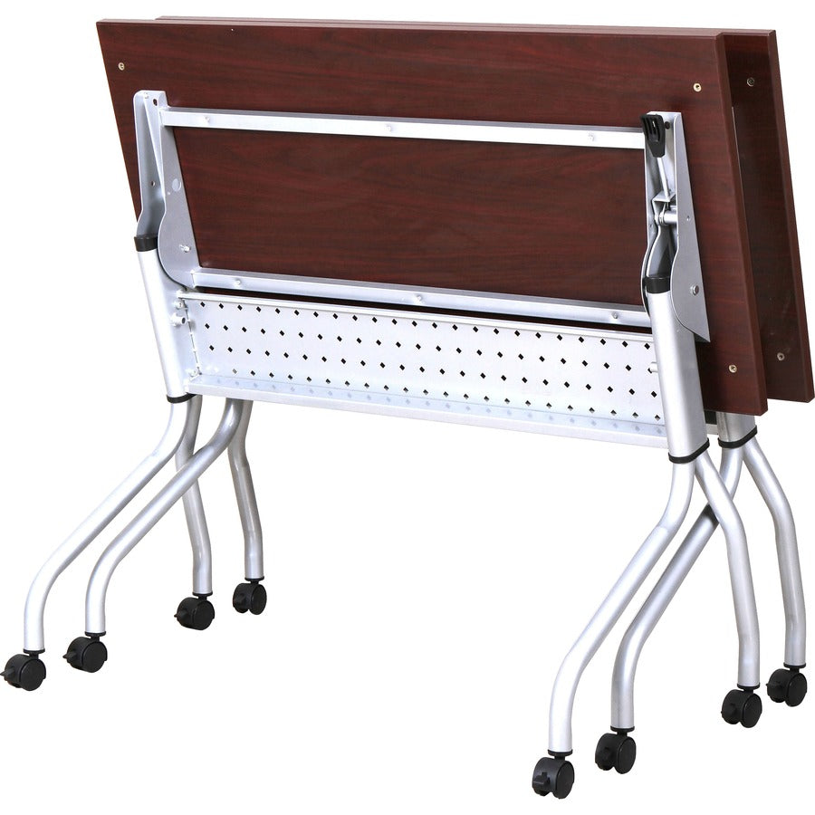 Image of Lorell Training Table, 48"x23-3/5"x29-1/2", Mahogany/SR