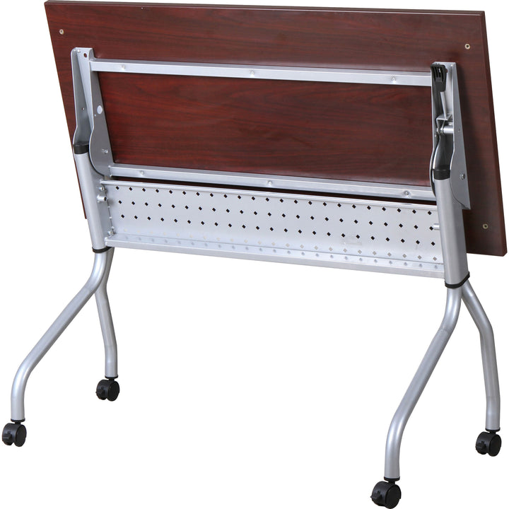 Image of Lorell Training Table, 48"x23-3/5"x29-1/2", Mahogany/SR