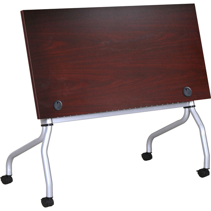 Image of Lorell Training Table, 48"x23-3/5"x29-1/2", Mahogany/SR