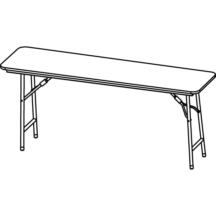 Image of Lorell Folding Table, Rectangular, 5/8" Thick Top, 72"x18"x29", MY