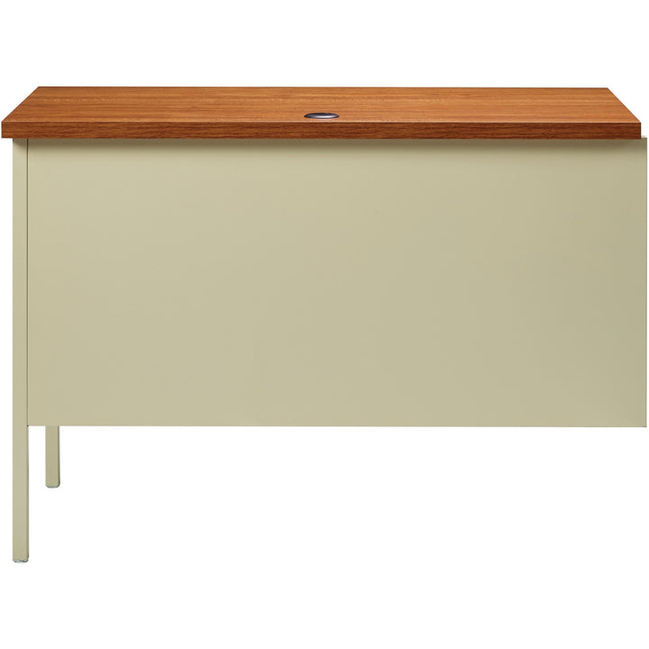 Image of Lorell Return, Right-Pedestal, Steel, 42"x24"x29-1/2", Oak/Putty