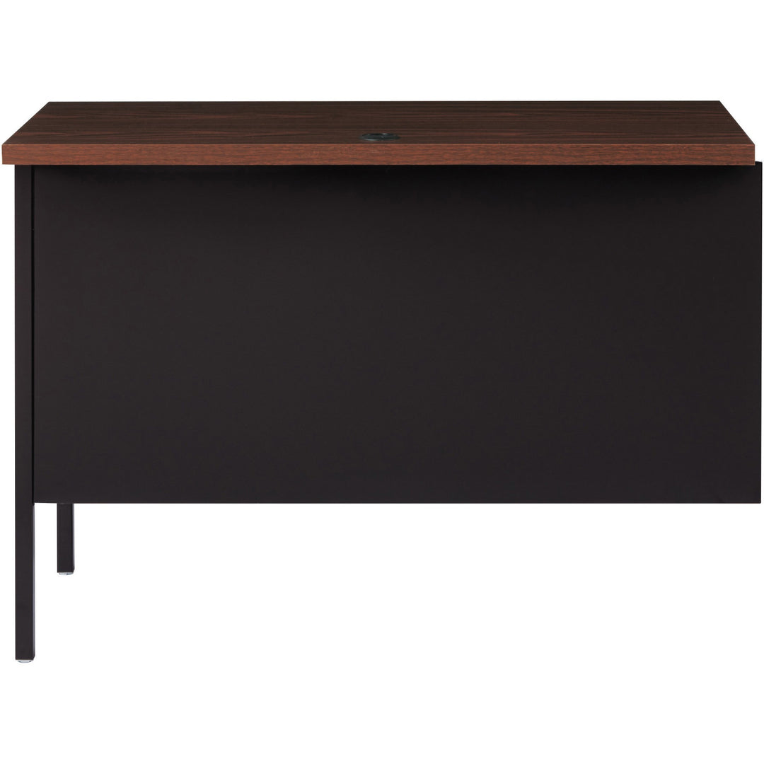 Image of Lorell Return, Right-Pedestal, Steel, 42"x24"x29-1/2", Walnut/Black