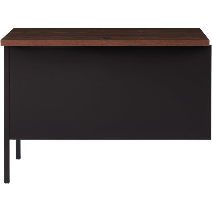Image of Lorell Return, Right-Pedestal, Steel, 42"x24"x29-1/2", Walnut/Black