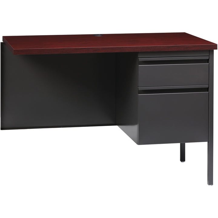 Image of Lorell Return, Right-Pedestal, Steel, 42"x24"x29-1/2", Mahogany/CCL