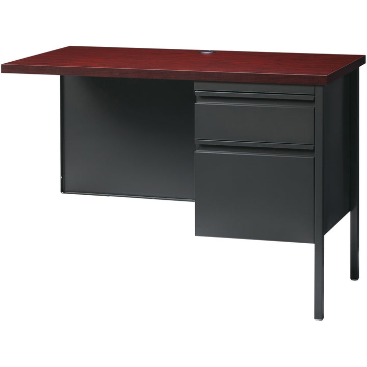 Image of Lorell Return, Right-Pedestal, Steel, 42"x24"x29-1/2", Mahogany/CCL