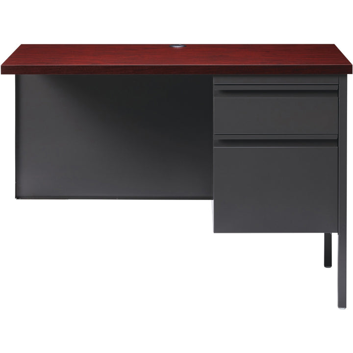 Image of Lorell Return, Right-Pedestal, Steel, 42"x24"x29-1/2", Mahogany/CCL