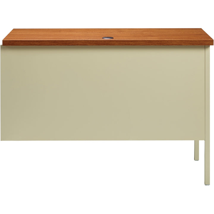 Image of Lorell Return, Left-Pedestal, Steel, 42"x24"x29-1/2", Oak/Putty