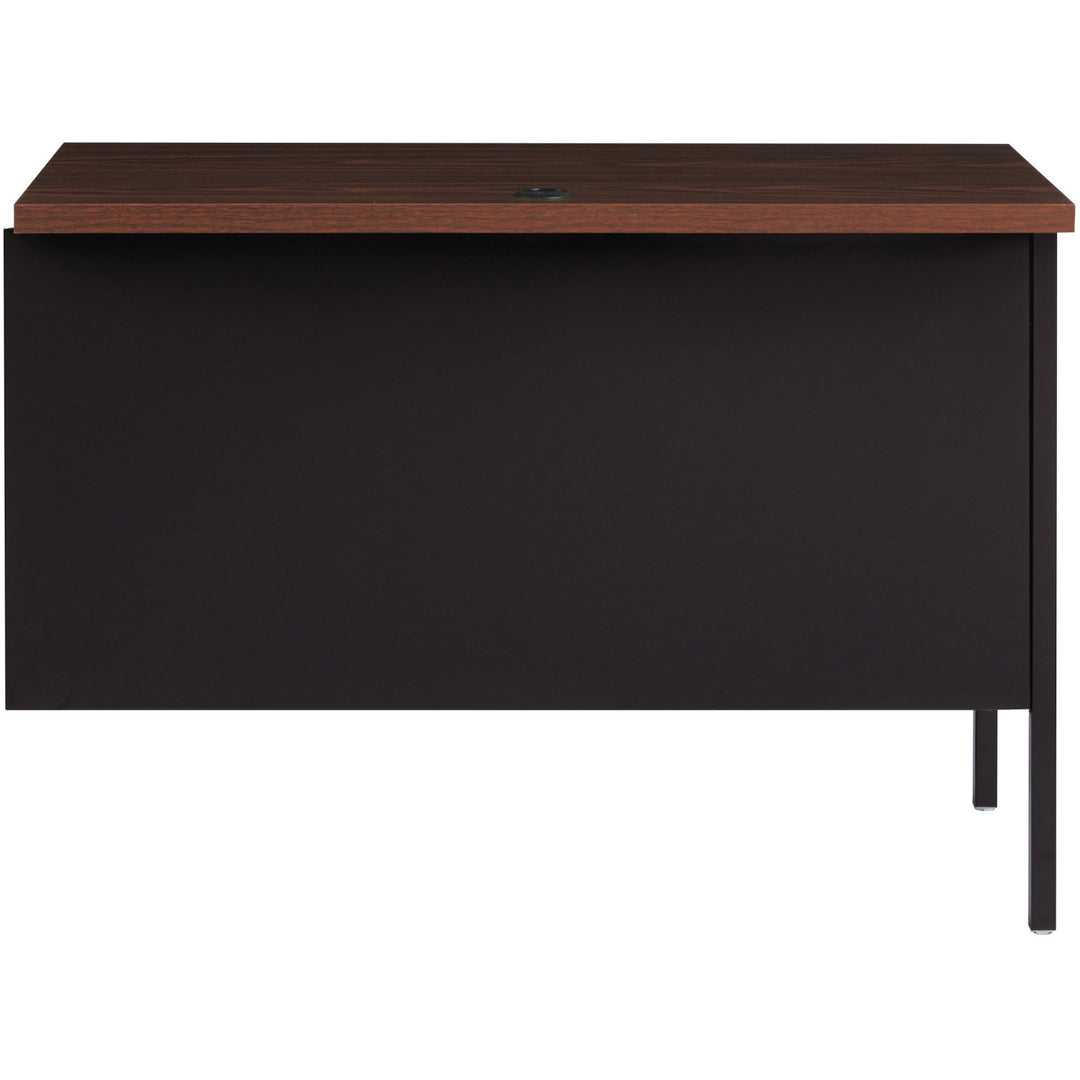 Image of Lorell Return, Left-Pedestal, Steel, 42"x24"x29-1/2", Walnut/Black
