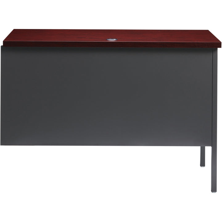Image of Lorell Return, Left-Pedestal, Steel, 42"x24"x29-1/2", Mahogany/CCL