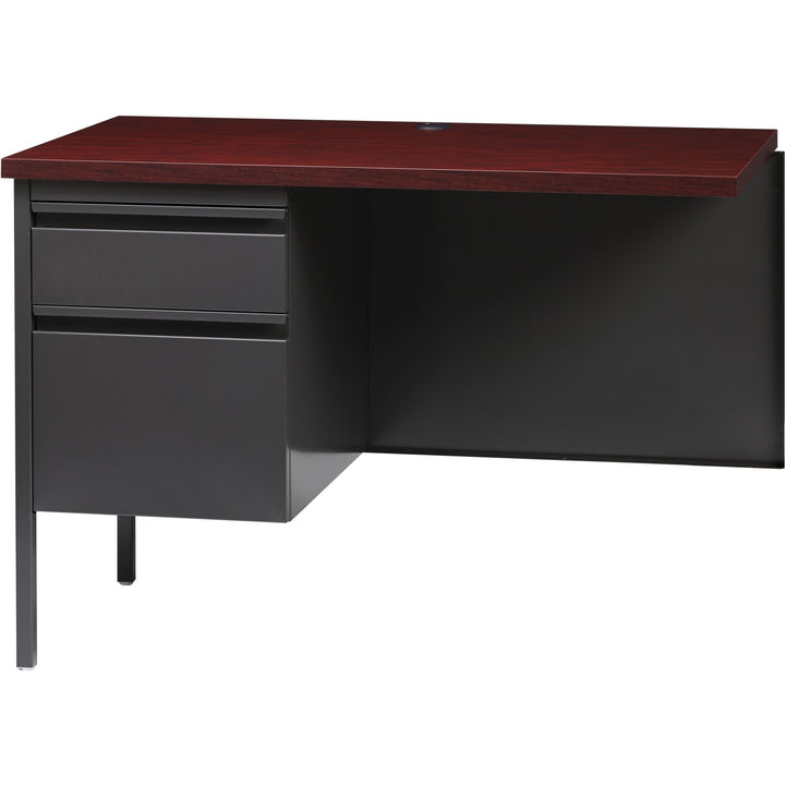 Image of Lorell Return, Left-Pedestal, Steel, 42"x24"x29-1/2", Mahogany/CCL