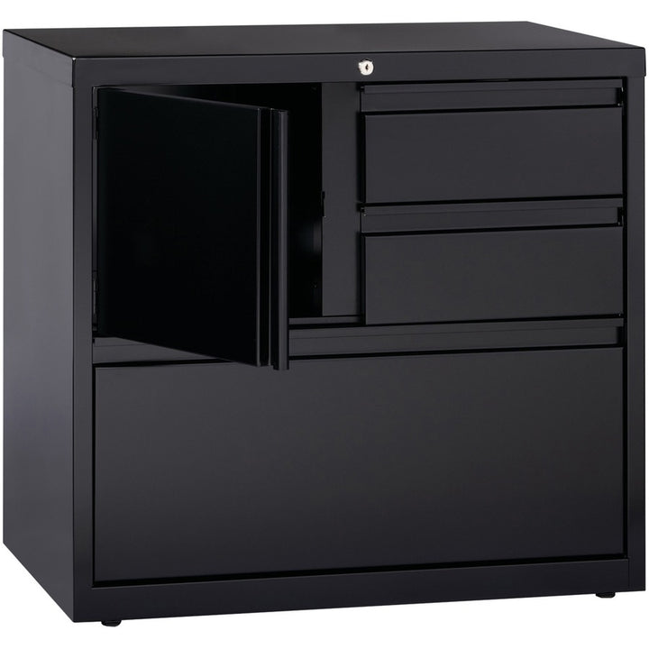 Image of Lorell PSC Door Lateral File, 30"x18-5/8"x28", Black