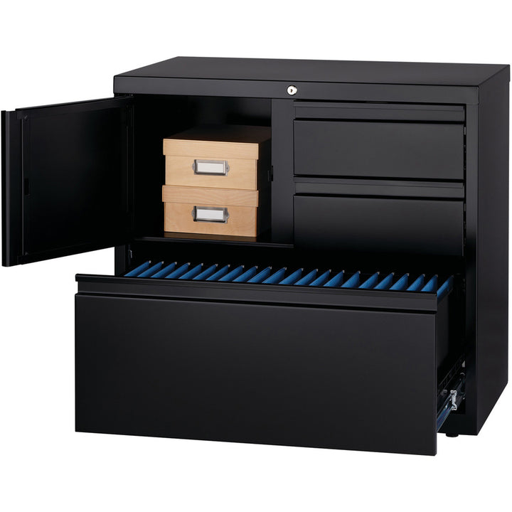 Image of Lorell PSC Door Lateral File, 30"x18-5/8"x28", Black