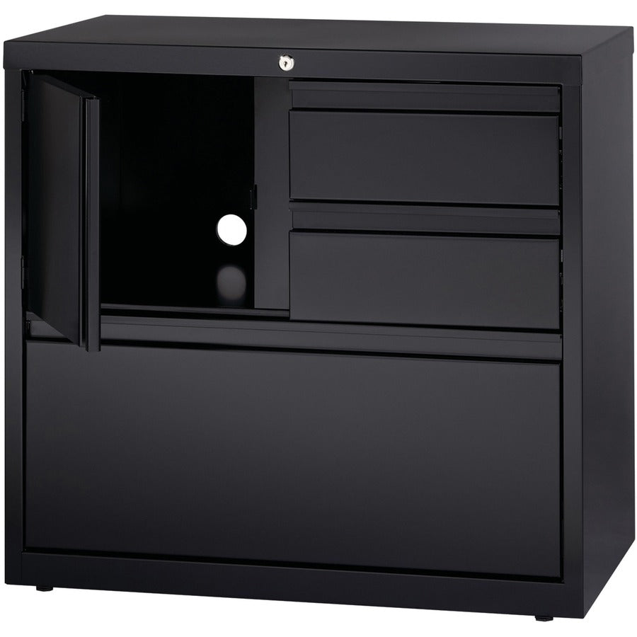 Image of Lorell PSC Door Lateral File, 30"x18-5/8"x28", Black