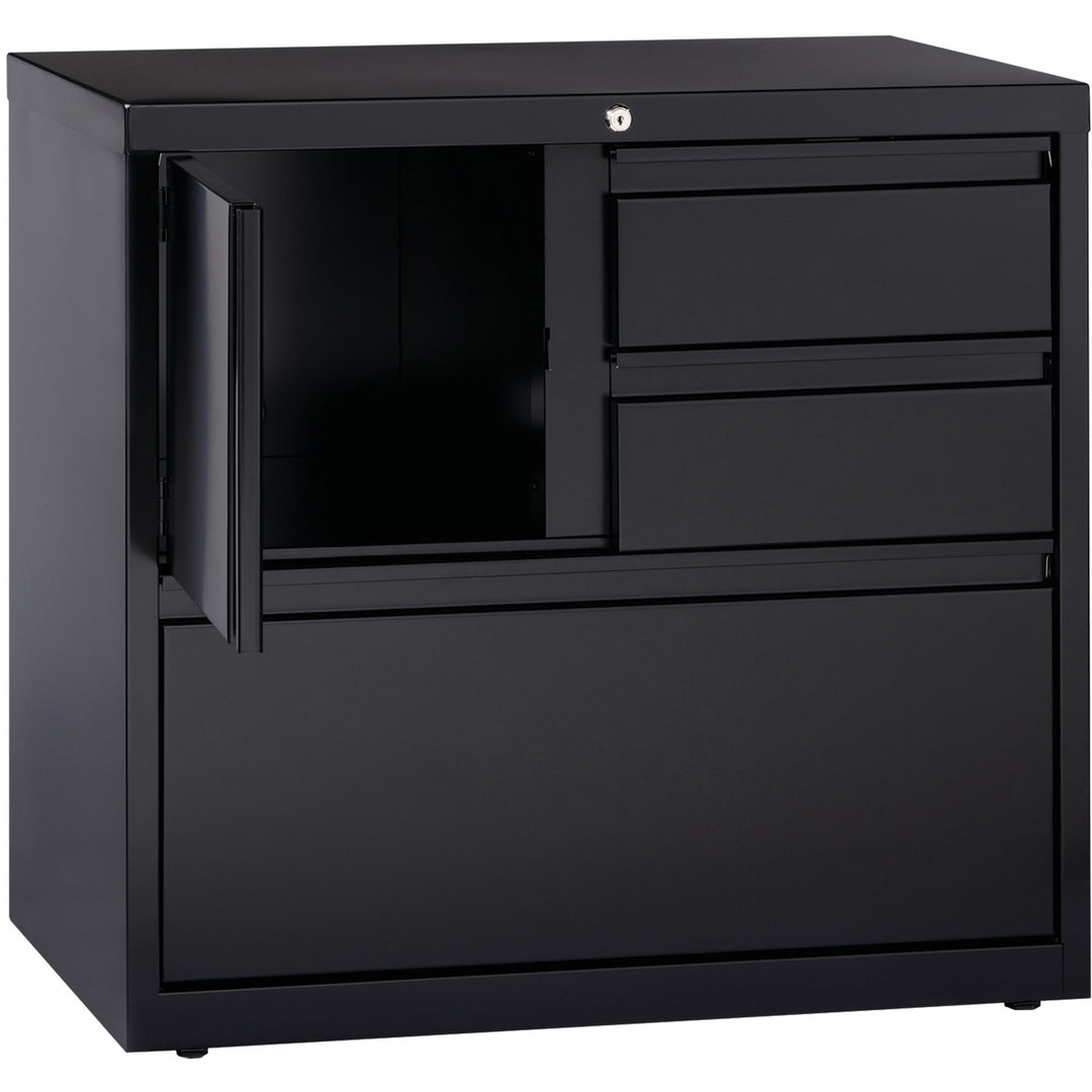 Image of Lorell PSC Door Lateral File, 30"x18-5/8"x28", Black