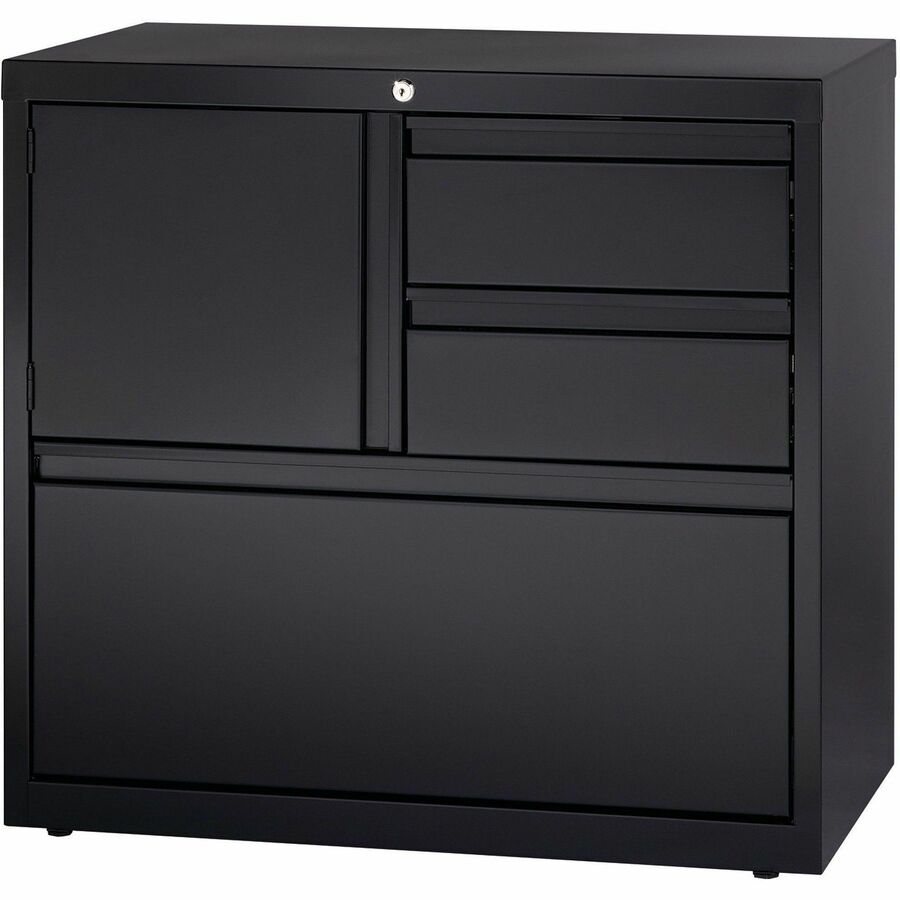Image of Lorell PSC Door Lateral File, 30"x18-5/8"x28", Black