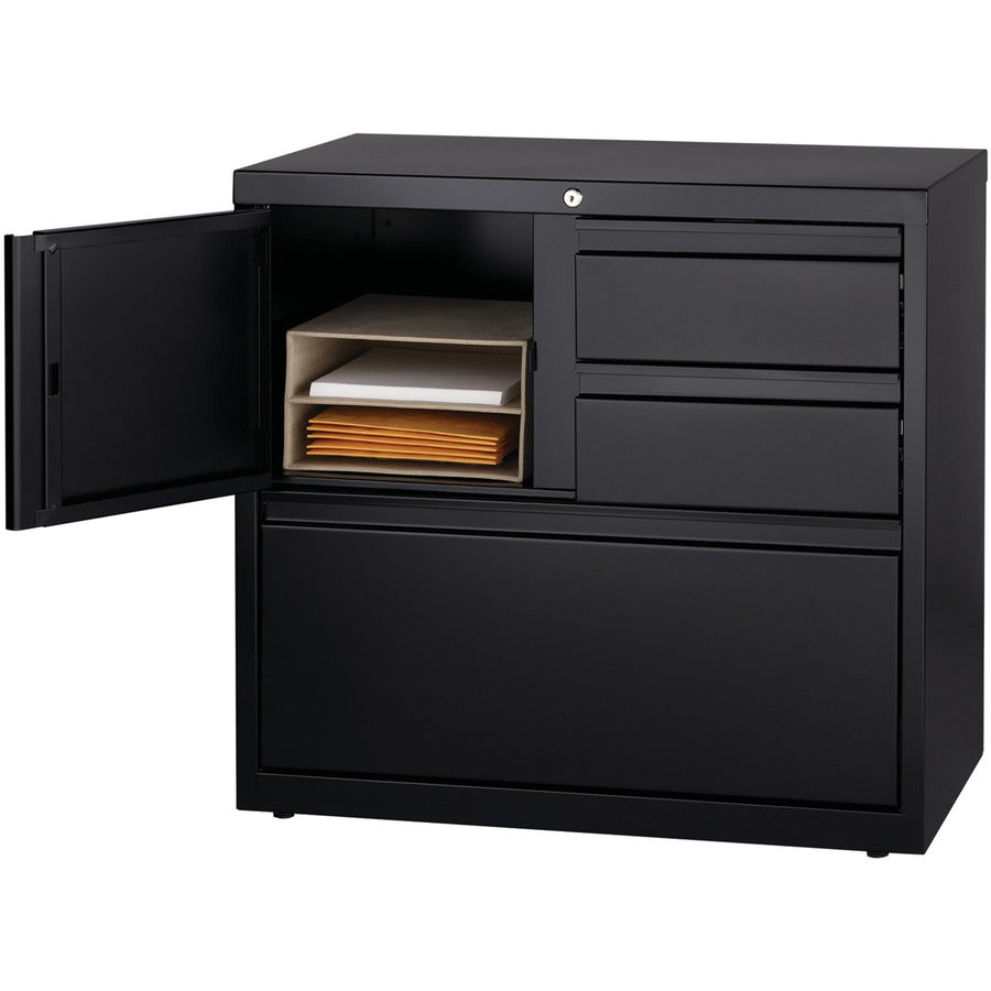 Image of Lorell PSC Door Lateral File, 30"x18-5/8"x28", Black