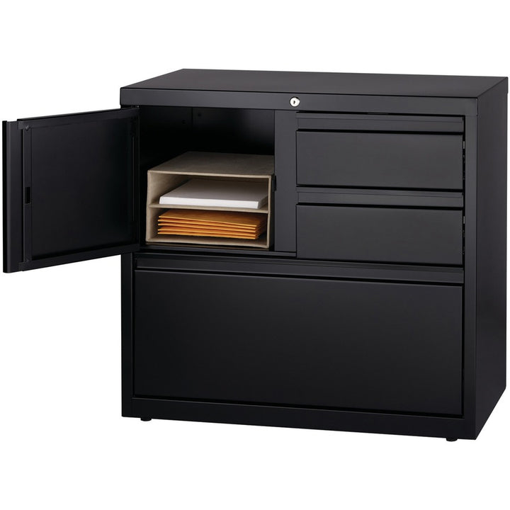 Image of Lorell PSC Door Lateral File, 30"x18-5/8"x28", Black