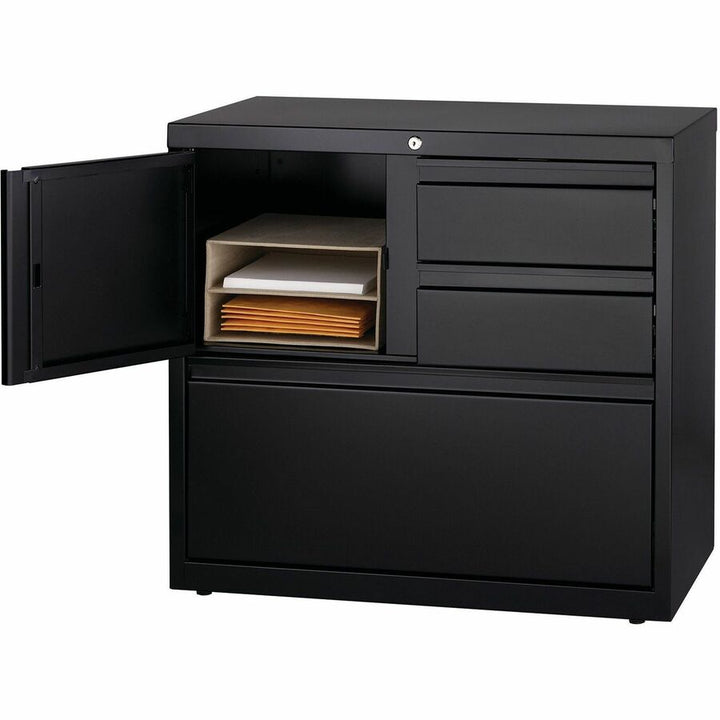Image of Lorell PSC Door Lateral File, 30"x18-5/8"x28", Black