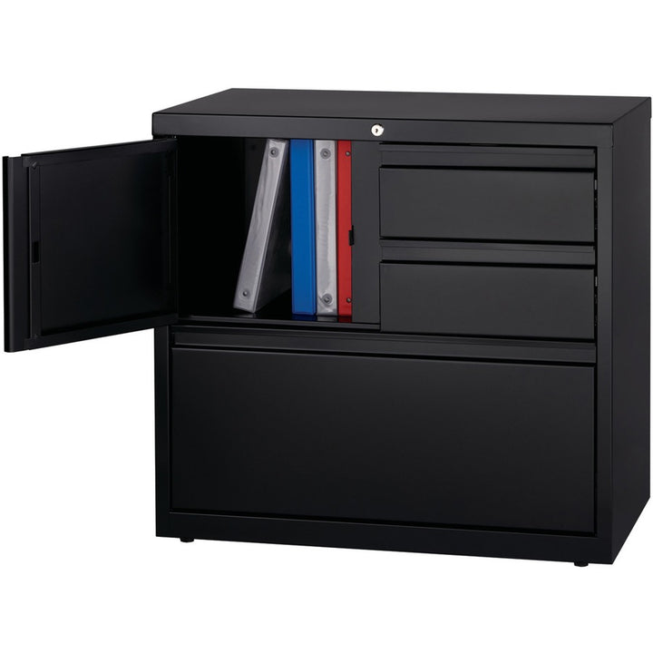 Image of Lorell PSC Door Lateral File, 30"x18-5/8"x28", Black