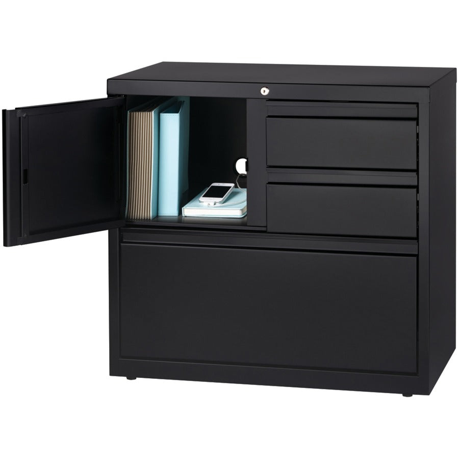Image of Lorell PSC Door Lateral File, 30"x18-5/8"x28", Black
