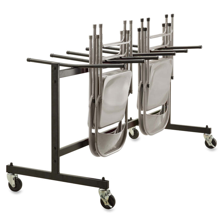 Image of Lorell Folding Chair Dolly, 68"x30-3/4"x35-3/4", Black
