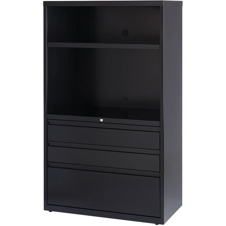 Image of Lorell 3-DR Lateral Combo Unit, 36"x18-5/8"x60", Black