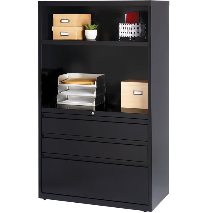 Image of Lorell 3-DR Lateral Combo Unit, 36"x18-5/8"x60", Black